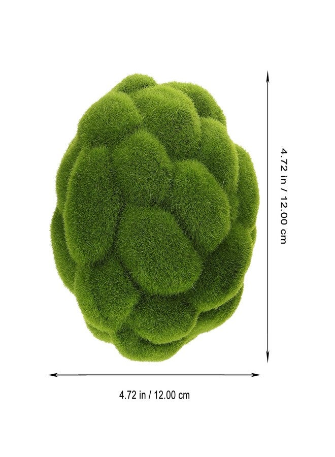 MHFOOU 2pcs Fake Moss Balls,Artificial Green Moss Balls Simulated Plant Moss Decor for Fairy Gardens Floral Arrangements Craft - Image 5